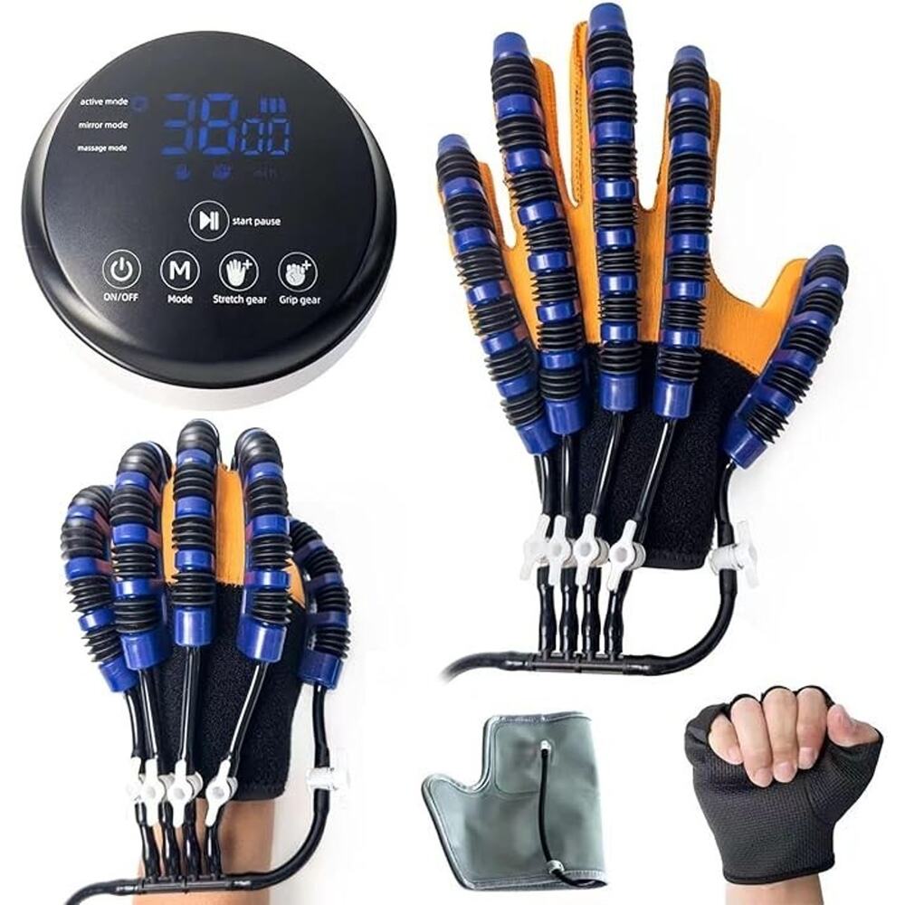 Rehabilitation robot gloves, stroke rehabilitation equipment with USB charging